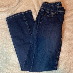 The Limited Dark Wash Straight Leg Jeans
